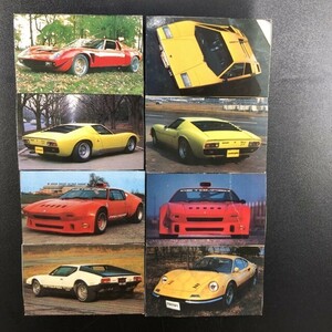 約50年前？1/20アオシマスーパーカーシリーズよりボックスアート横のラインナップ紹介切抜８枚セット