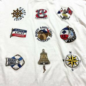 HARDY AMIES SPORT ハーディエイミス 熊 ロゴ刺繍 tシャツ Lサイズ メンズ 日本製 の画像4