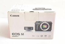 K000V20R//Canon キヤノン EOS M ミラーレス一眼デジタルカメラ シルバー ボディ 元箱付き / EF-M 22 STM Kit_画像4