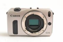 K000V20R//Canon キヤノン EOS M ミラーレス一眼デジタルカメラ シルバー ボディ 元箱付き / EF-M 22 STM Kit_画像2