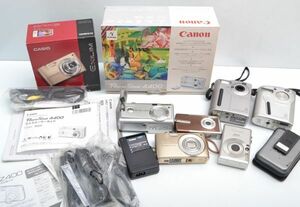 K222Z91R　デジカメ★カメラ★まとめてセット★Canon★CASIO★FUJIFILM★PowerShot A400★EX-Z400★FinePix700★1700Z★光学機器