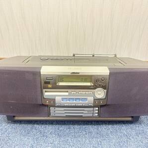  ★★Victor★★ ビクター CD-MD ポータブル システム RC-MD7 3CD/MD/テープ/FM/AM 通電確認済 ジャンクの画像1