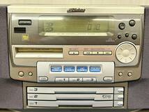  ★★Victor★★ ビクター CD-MD ポータブル システム RC-MD7 3CD/MD/テープ/FM/AM 通電確認済　ジャンク_画像2