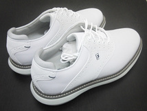 新品未使用品！FootJoy Traditions Golf Shoes - White 7.0 Wide (25.0cm)_画像2