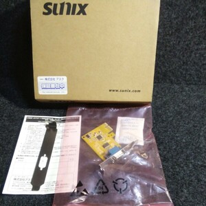 SUNIX 1 Ports RS-232 PCI Express X1 LowProfile card w/ATX bracket (SER6427AL) 【bt】