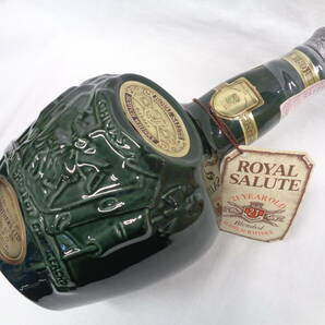 ★保管品未開栓 CHIVAS シーバス ROYAL SALUTE ロイヤルサルート 21年 スコッチ ウイスキー 陶器ボトル グリーン 700ml 40%の画像8