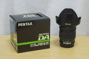 ペンタックス　smc PENTAX-DA 12-24mmF4 ED AL[IF]　レンズプロテクト付　【動作品】