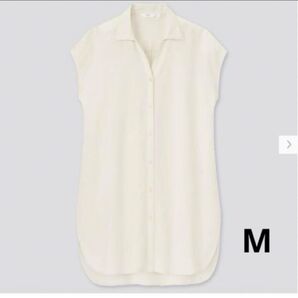 UNIQLO リネンブレンドロングシャツ
