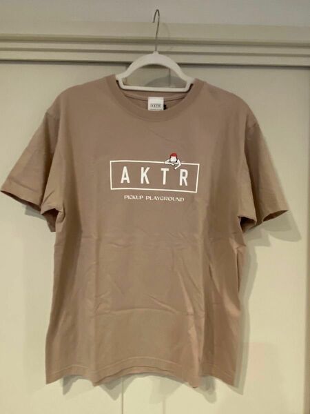 AKTR スラムダンクLサイズCOTTON LOGOTEE SMOKE PINK