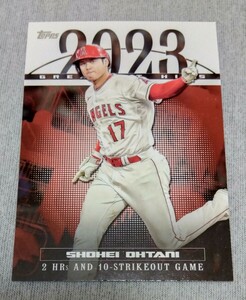 【1円スタート】MLBカード, 大谷翔平(SHOHEI OHTANI), topps, 2023 GREATEST HITS, 2 HRs AND 10-STRIKEOUT GAME, 23GH-13