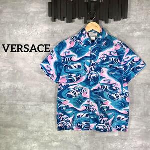 『VERSACE』ヴェルサーチ (S) 半袖シャツ / アロハシャツ