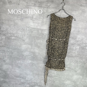 『MOSCHINO』 モスキーノ (38) レオパード柄 ワンピース