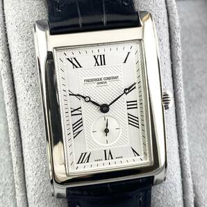 【1円〜】FREDERIQUE CONSTANT フレデリック コンスタント 腕時計 メンズ スモセコ ホワイト文字盤 ローマン トノー 可動品の画像4