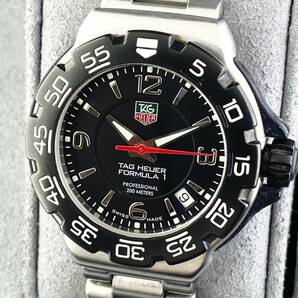 【1円〜】TAG HEUER タグ ホイヤー 腕時計 メンズ FORMULA1 フォーミュラ1 WAC1210 ブラック文字盤 200M デイト 可動品の画像1