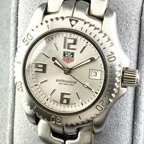 【1円〜】TAG HEUER タグ ホイヤー 腕時計 レディース LINK リンク WT1312 シルバー文字盤 プロフェッショナル デイト 可動品の画像1