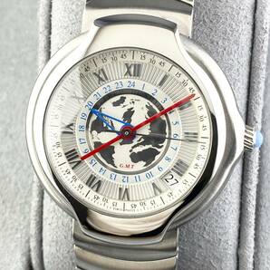【1円箱付】Dunhill ダンヒル 腕時計 メンズ AT 自動巻 ミレニアム GMT 世界1884本限定 BB8023 ホワイト文字盤 裏スケ 可動品の画像1
