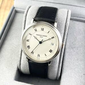 【1円〜】FREDERIQUE CONSTANT フレデリック コンスタント 腕時計 メンズ AT 自動巻 ホワイト文字盤 ラウンドフェイス 裏スケ 可動品の画像2