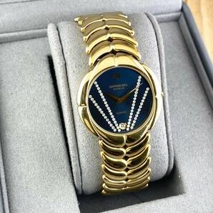 【1円〜】RAYMOND WEIL レイモンドウィル 腕時計 メンズ 9135-2 カラーストーン ブルー文字盤 デイト 可動品の画像3