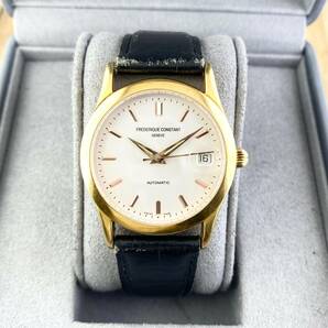 【1円〜】FREDERIQUE CONSTANT フレデリック コンスタント 腕時計 メンズ AT 自動巻 ホワイト文字盤 ゴールド 裏スケ デイト 可動品の画像7