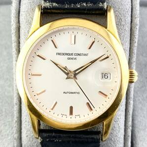 【1円〜】FREDERIQUE CONSTANT フレデリック コンスタント 腕時計 メンズ AT 自動巻 ホワイト文字盤 ゴールド 裏スケ デイト 可動品の画像8