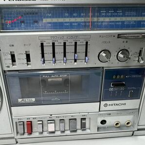 希少 ラジカセ パディスコTRK-7700 日立 PERDISCO HITACHI 昭和レトロ ラジオ カセットデッキ a275の画像2