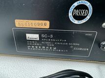 a491)SANSUI サンスイ ステレオカセットデッキ SC-3 ジャンク_画像7