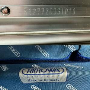 青ロゴ RIMOWA リモワ TOPAS トパーズ トパーズ 海外旅行用大型スーツケース 932.77 4輪104L アルミ キャリー スーツケースの画像6
