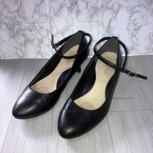 アオキ　LES MUES パンプス　23.5㎝　ラウンドトゥ　ブラック