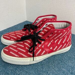 【激安¥500スタート】converse ボードスター ミッド コンバース スケボー ロゴ スニーカー シューズ 26.5cm アメカジ 古着 ストリート 