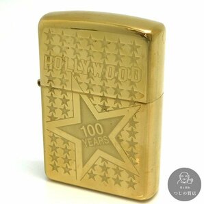 1円～zippo ジッポー HOLLWEOOD 100 YEARS ハリウッド スター ライター おまけ缶付 ◆送料600円(近畿)◆～4/22(月)終了 質屋-9592の画像1