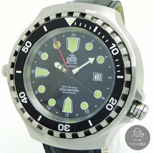 1 jpy ~ Tauchmeister torch Meister 1000M diver watch self-winding watch T0266 * click post or Sagawa * ~5/4( earth ).* pawnshop -9641