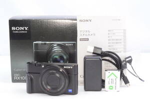 【美品】SONY Cyber-shot DSC-RX100 箱付き グリップ付き 付属品多数 ブラック コンパクトデジタルカメラ ＃P0632404022Y