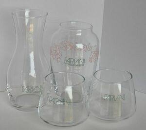 【240401-2】★FARIANI Western GERMANY　スインググラス2個　水指　花瓶