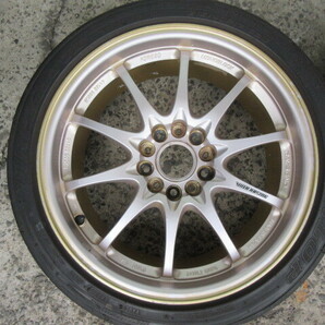 RAYS レイズ CE28N 7.5J-17 +33 114.3-5穴 希少サイズ 215/40R17 ZⅢ 2本 色褪せ・腐食ありの画像2