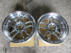 希少　CP-035R 18×9J　+40　114.3-5穴　メッキカラー　深リム　スプリントハート　タケチプロジェクト　鍛栄舎