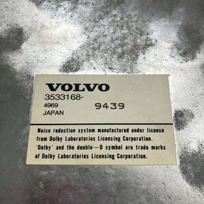 ②ボルボ.volvo.940.オーディオ.ラジオ.カセットデッキ 純正戻しに 美品 カセットベルト交換済み クラシック タック.ターボ.SEの画像3