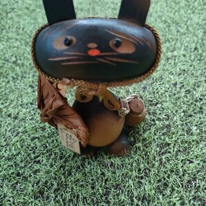 たぬき 置物 木製