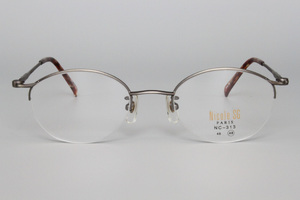 【未使用・新品】Nicole StGilles PARIS ナイロール No.NC-313 COLOR.4 マットグレー 48□20 140 MADE IN JAPAN H-1