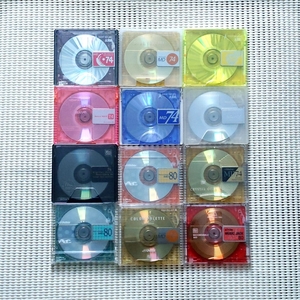 ★MDディスク12枚 ケース付き 中古 MiniDisc SONY AXIA TDK Victor等 No.12