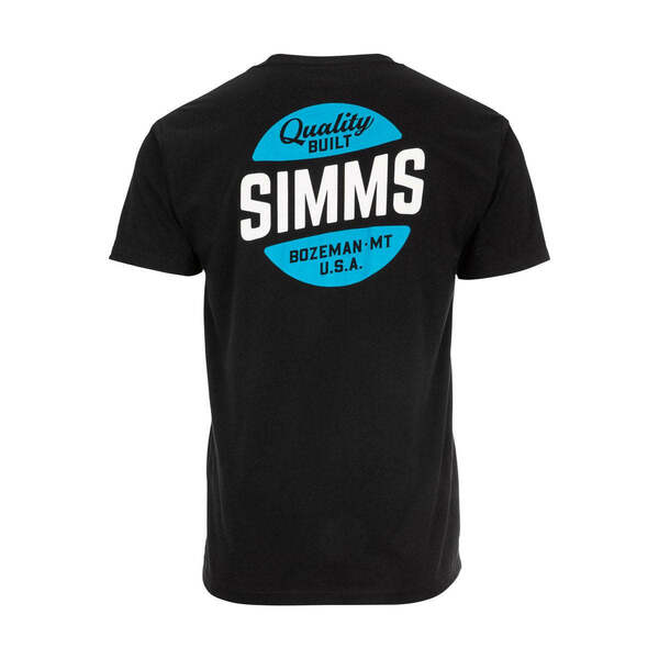 SIMMS QUALITY BUILT POCKET T-SHIRT BLACK US-S