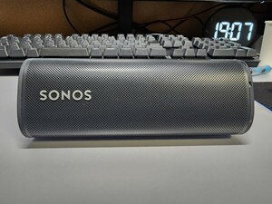 SONOS ROAM Bluetooth スピーカー WIFI対応 動作品 訳あり ブラック　ワイヤレス充電器付き