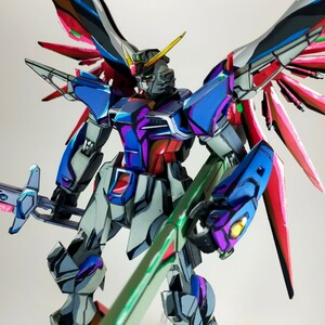 ☆イラスト風模型☆アニメ塗り☆ガンプラ☆ガンダム☆完成品☆塗装済み☆MG☆デスティニーガンダム☆GUNPLA☆リペイント☆2D 2DGUNPLA SEED