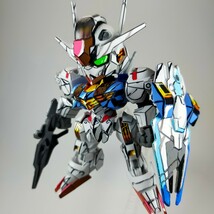 ☆イラスト風模型☆アニメ塗り☆ガンプラ☆ガンダム☆完成品☆塗装済み☆SDEX☆フlエアリアル☆GUNDAM☆GUNPLA☆リペイント☆2D 2DGUNPLA_画像1