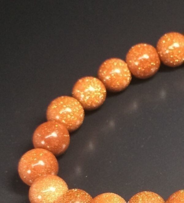 Gold Sandstone Bracelet, Gold Sandstone, Amulet, Power Stone, Increases Financial Luck, Approximately 10mm x 19 Grains, 005038A2, beadwork, beads, natural stone, semi-precious stones