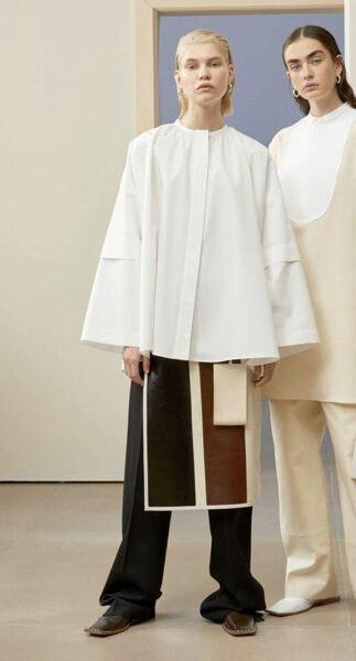 JIL SANDER ジルサンダー　オーバーサイズ　フレアーブラウス　長袖