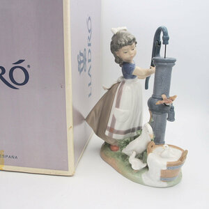 【絶版】リヤドロ LLADRO 5285 農場の夏 SUMMER ON THE FARM H24cm スペイン製 フィギュリン 少女 アヒル