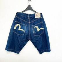 EVISU エヴィス LOT.7001 デニム ショート パンツ ショーツ W34 Is4-30_画像3