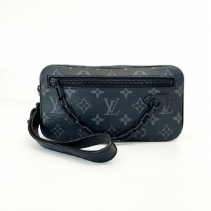 Louis Vuitton Pochette Volga Monogram Eclipse ルイ ヴィトン ポシェット ヴォルガ モノグラム イクリプス ポーチ Is4-40