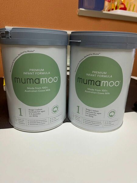 mumamooオーガニックプレミア粉ミルク(オーストラリア産)800g2