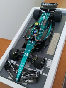 ☆新品美品！PMA 1/18 ASTON MARTIN ARAMCO COGNIZANT FORMULA ONE TEAM AMR23 BAHRAIN GP 2023 #14 F.ALONSO 3rd PLACE ☆